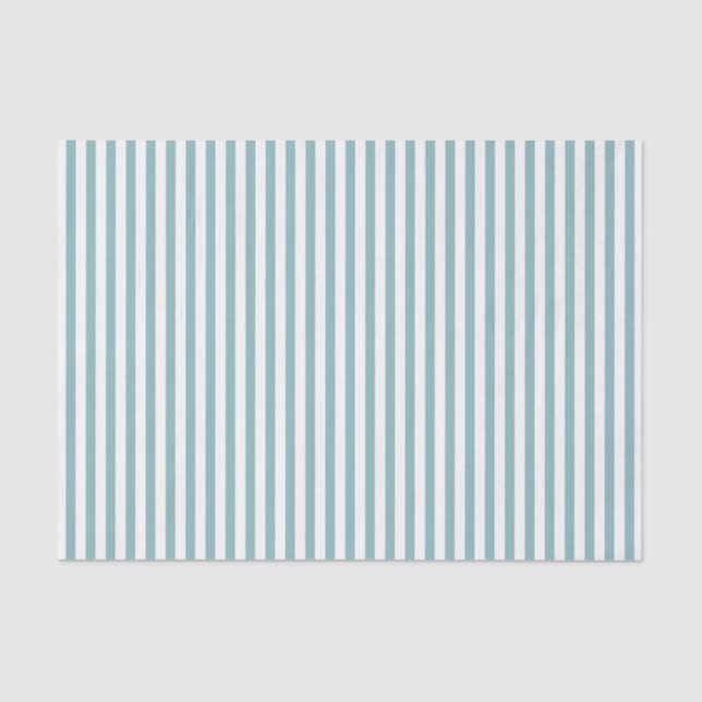 Einfache Streifen Muster Aqua Seidenpapier (Vorderseite)