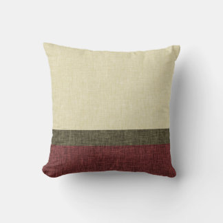 Einfache Streifen sind die Textur Khaki Green Burg Kissen