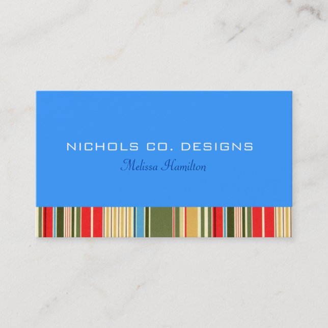 Einfache Strips-Visitenkarten Visitenkarte (Vorderseite)
