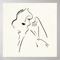 Einfache Studie - Skizze einer Frau