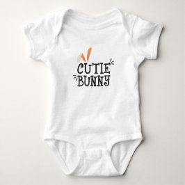 Einfache Süsse Bunny Oaster Typografie | Bodysuit Baby Strampler