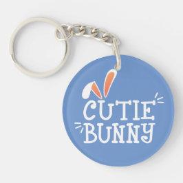 Einfache Süsse Bunny Oaster Typografie | Schlüssel Schlüsselanhänger
