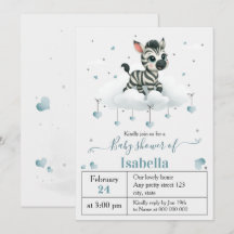 Einfache süße kleine Zebrababy-Party