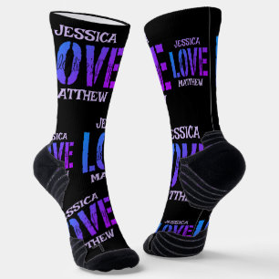 Einfache süße romantische Liebe Couple Valentines Socken