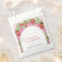 Einfache Sweet Strawberry Arch Baby Dusche