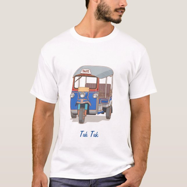 Einfache T - Shirt Thai Tuk Tuk (Vorderseite)