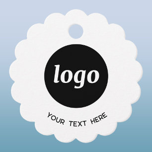 Einfache Tags für Logos und Text Geschenkanhänger