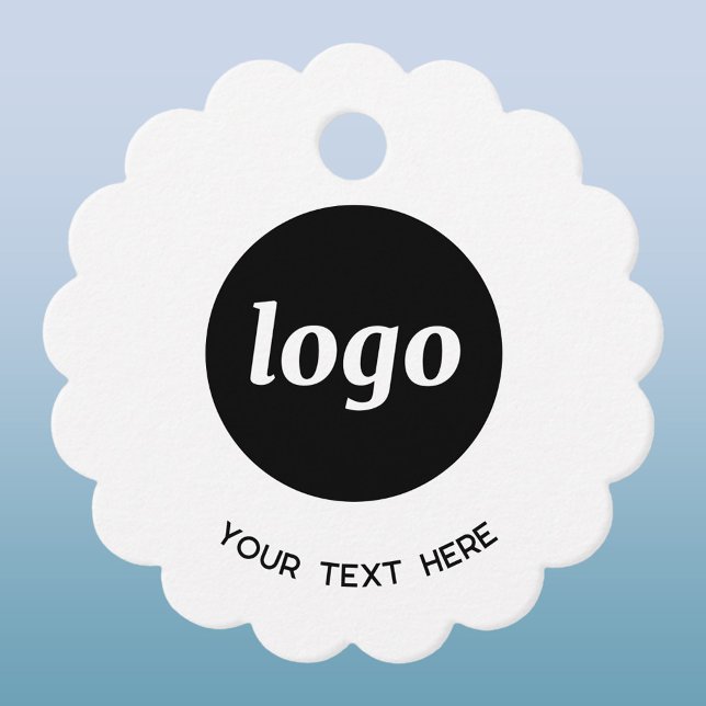 Einfache Tags für Logos und Text Geschenkanhänger (Simple logo with custom text business promotional price or hang tag)