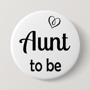 Einfache Tante zum Baby Dusche Button