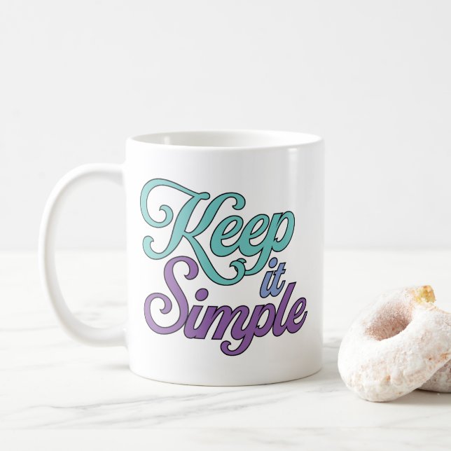 Einfache Tasse (Lila) (Mit Donut)