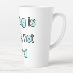 Einfache Tasse mit Zitat