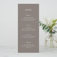 Einfache Taupe Elegante Hochzeit