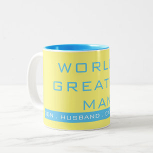 Einfache TextTypografie Zweifarbige Tasse