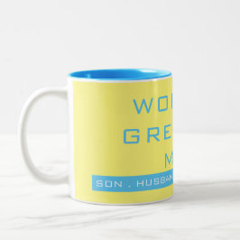 Einfache TextTypografie Zweifarbige Tasse