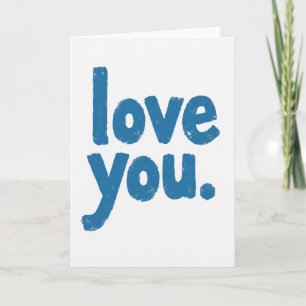 Einfache Texturierte Ich-liebe-dich-Karte Karte