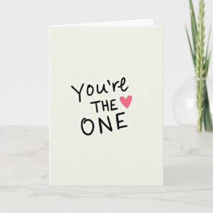 Einfache The One Heart Karte