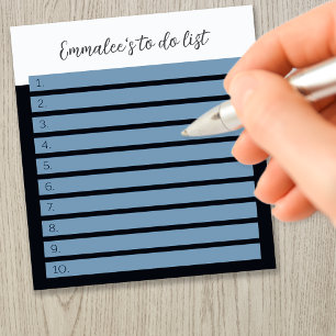Einfache To-Do-Liste mit benutzerdefinierter linie Notizblock