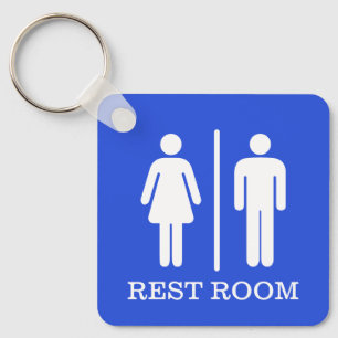 Einfache Toilettenschlüssel für das Gastgewerbe od Schlüsselanhänger