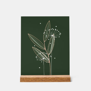 Einfache Touch der Natur, die das Land sät Acrylschild