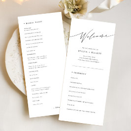 Einfache traditionelle katholische Hochzeitsfeier Programm