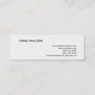 Einfache trendy Niedliche Pearl Business Card Mini Visitenkarte