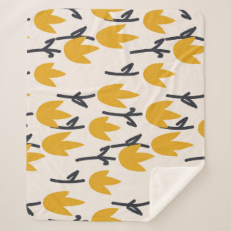 Einfache Tulip-Blume Sherpadecke