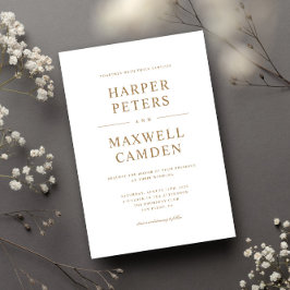 Einfache Typografie Einladung