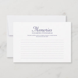 Einfache Typografie-Erinnerungen Benutzerdefiniert RSVP Karte
