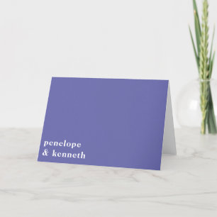 Einfache Typografie Minimalistisch Moderne Lila Ho Dankeskarte