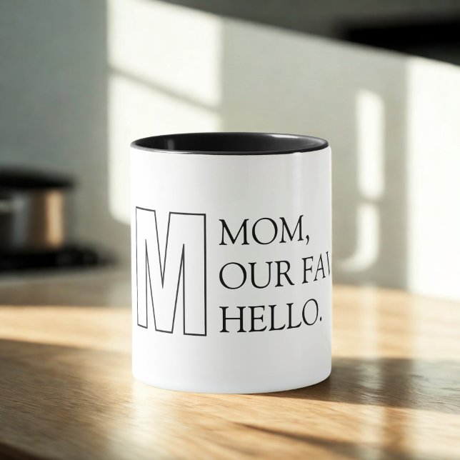 Einfache Typografie Mutter-Tasse Tasse (Von Creator hochgeladen)