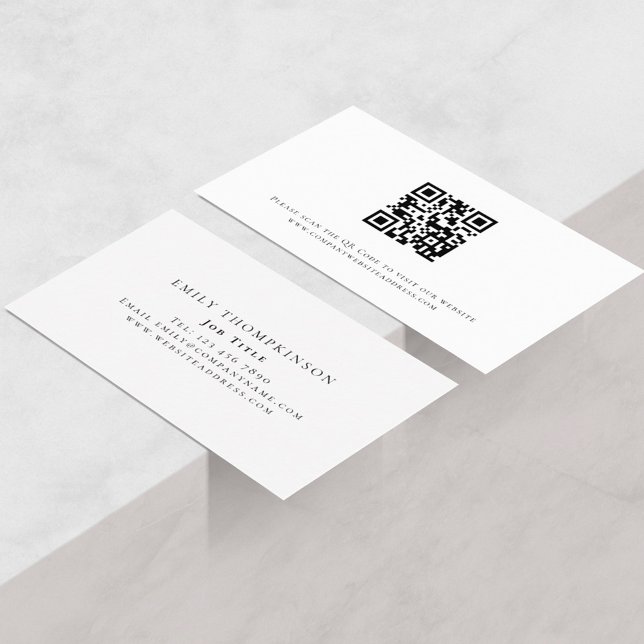 Einfache Typografie QR-Code für jeden Beruf, jede  Visitenkarte (Von Creator hochgeladen)