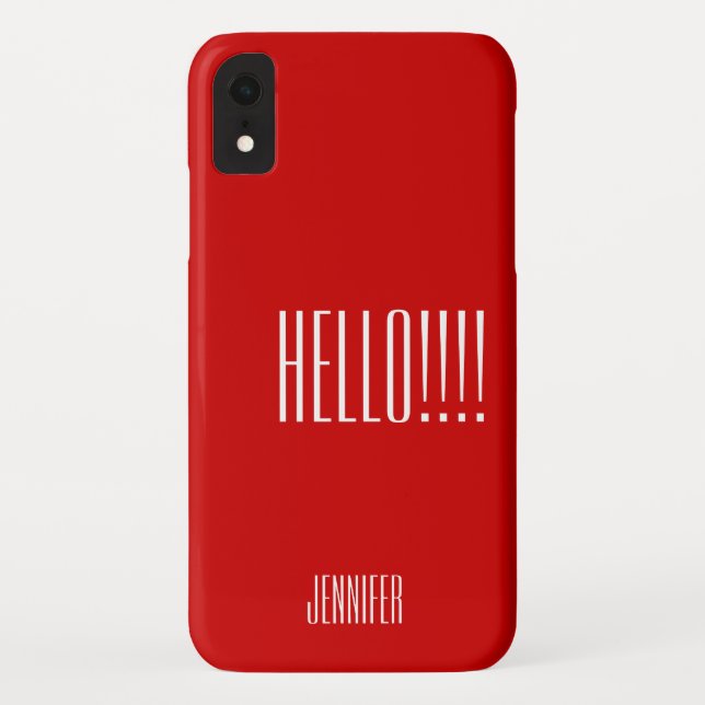 Einfache Typografie - Vorname Case-Mate iPhone Hülle (Rückseite)