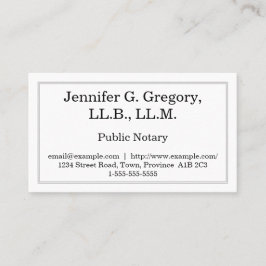 Einfache u. Minimalistische allgemeine Visitenkarte