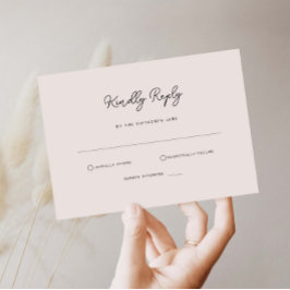 Einfache UAWG-Antwortkarte RSVP Karte