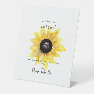 Einfache Ultraschall-Sonnenblume Süß Bitte nehmen Sockelschild