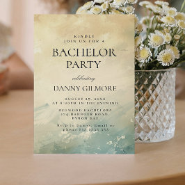 Einfache und elegante Bachelor Party Einladung