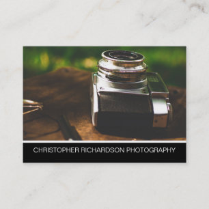 Einfache und elegante Fotografie Visitenkarte