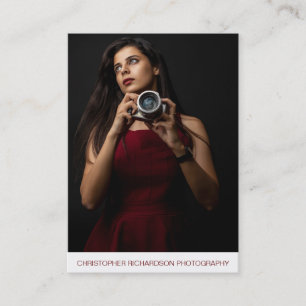 Einfache und elegante Fotografie Visitenkarte