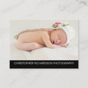 Einfache und elegante Fotografie Visitenkarte