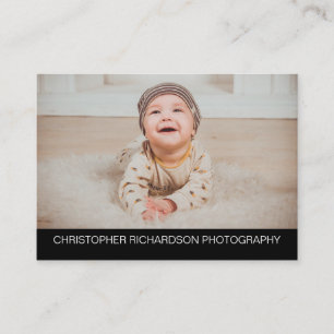 Einfache und elegante Fotografie Visitenkarte