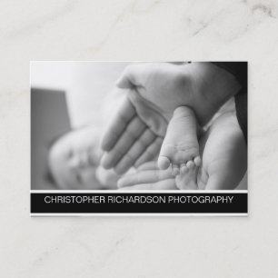 Einfache und elegante Fotografie Visitenkarte