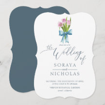 Einfache und elegante Hochzeit der Wasserfarben