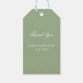 Einfache und elegante Hochzeit Geschenkanhänger