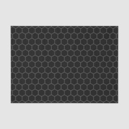 Einfache und elegante Honeycomb-Muster Schwarz & G Seidenpapier