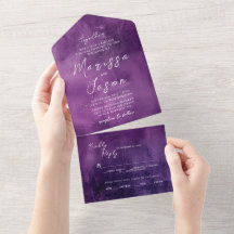 Einfache und elegante Lila Hochzeit
