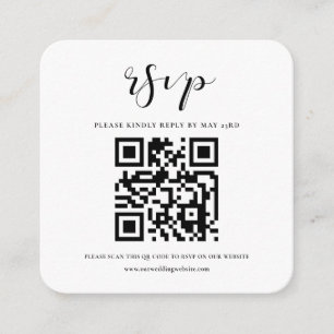 Einfache und elegante QR-UAWG Begleitkarte