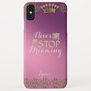 Einfache und elegante Rose und Golddecke Case-Mate iPhone Hülle