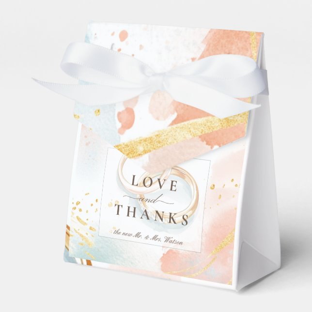 Einfache und elegante, sanfte, schicke Farben Geschenkschachtel (Vorderseite)