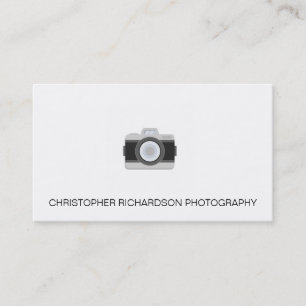 Einfache und elegante Visitenkarte für Fotografie