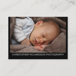 Einfache und elegante Visitenkarte für Fotografie